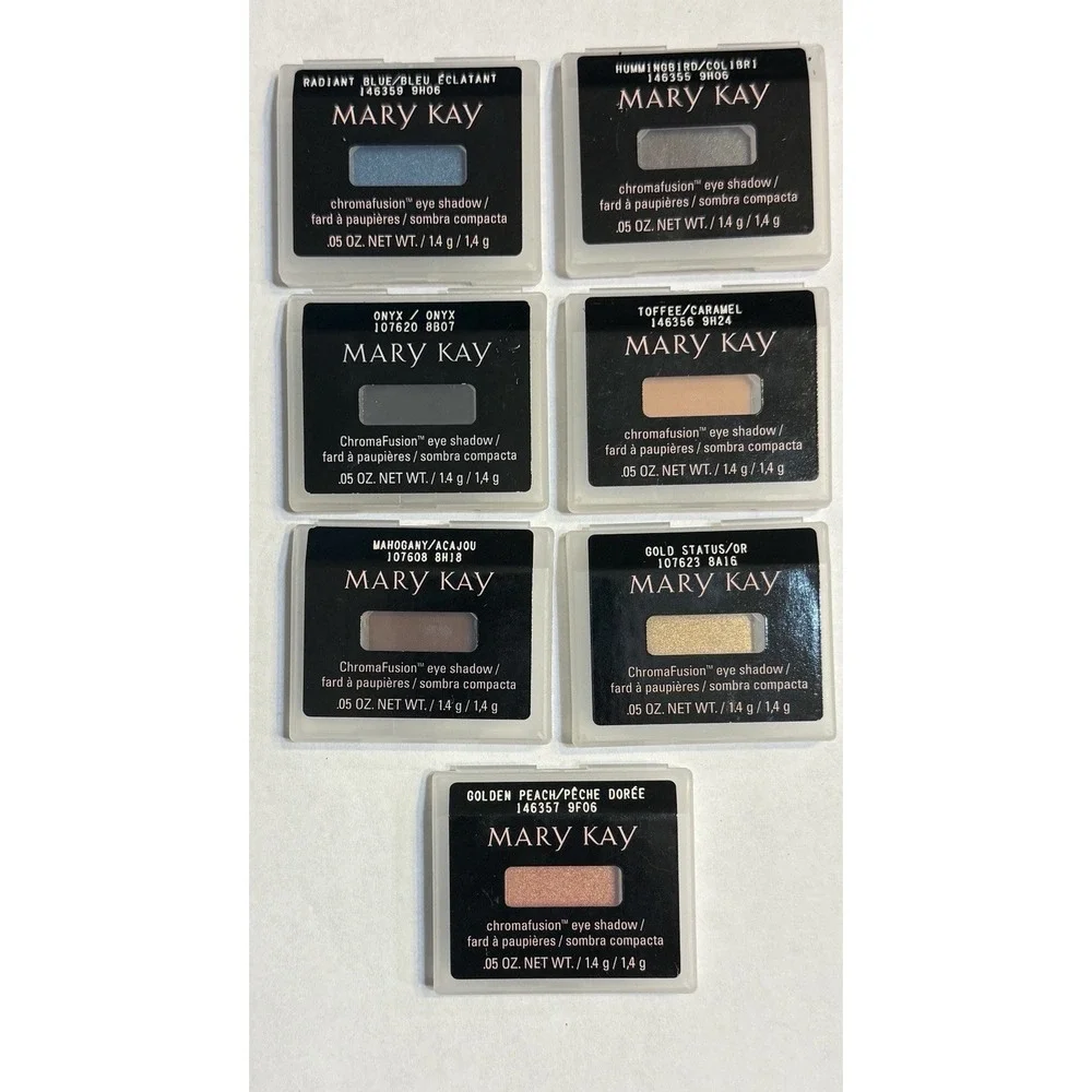 Lot of 7 New Mary Kay MAHOGANY Chromafusion‎ Eye Shadow Full Size NEW